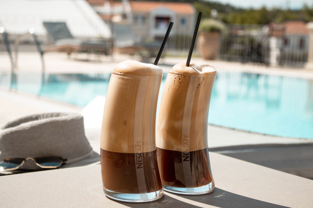 Pool and Snack Bar at Portso Fiscardo Holiday Apartments Zavalata